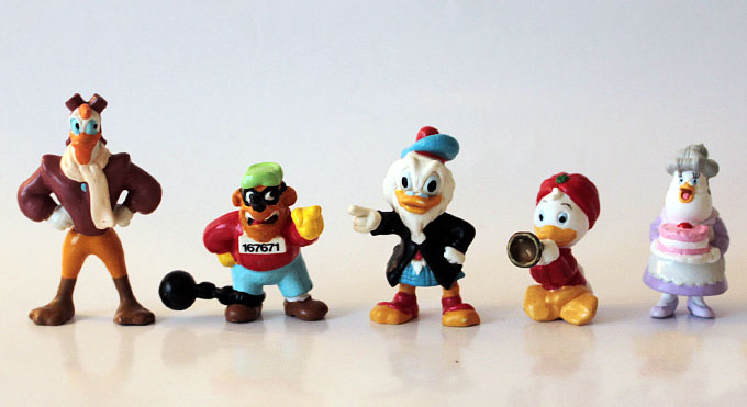 Figurky kačeřích postav - 1986