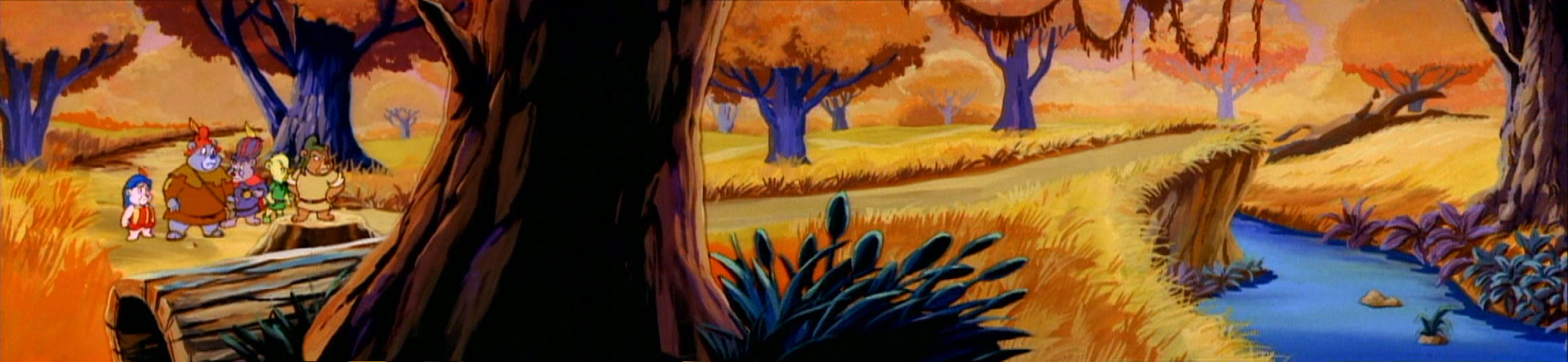 Podzimní les s Gumídky panorama
